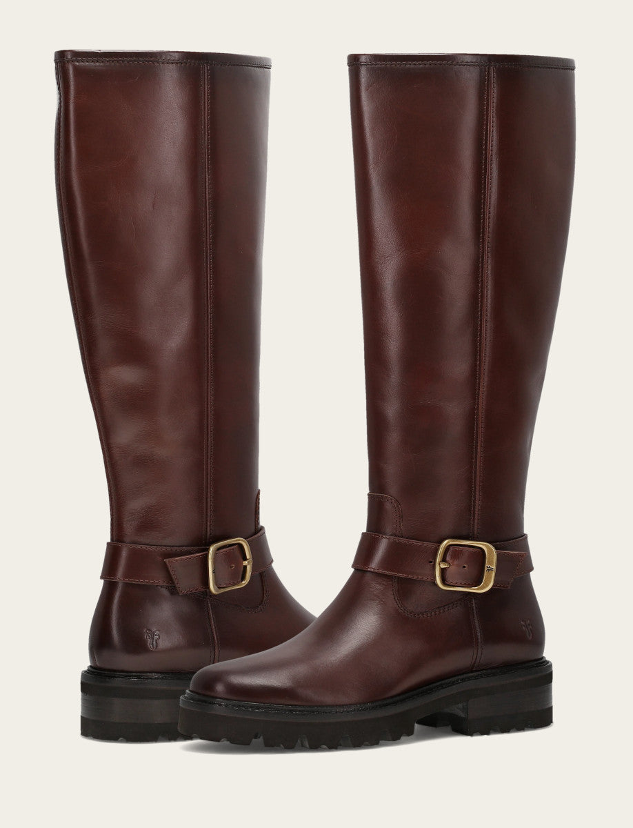 Women's Bourbon Olivia Buckle Tall Boot Bourbon