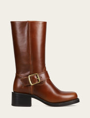 Women's Saddle Campus Buckle Boot Saddle