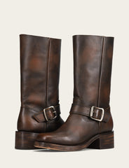 Women's Dark Brown Campus Buckle Boot Dark Brown