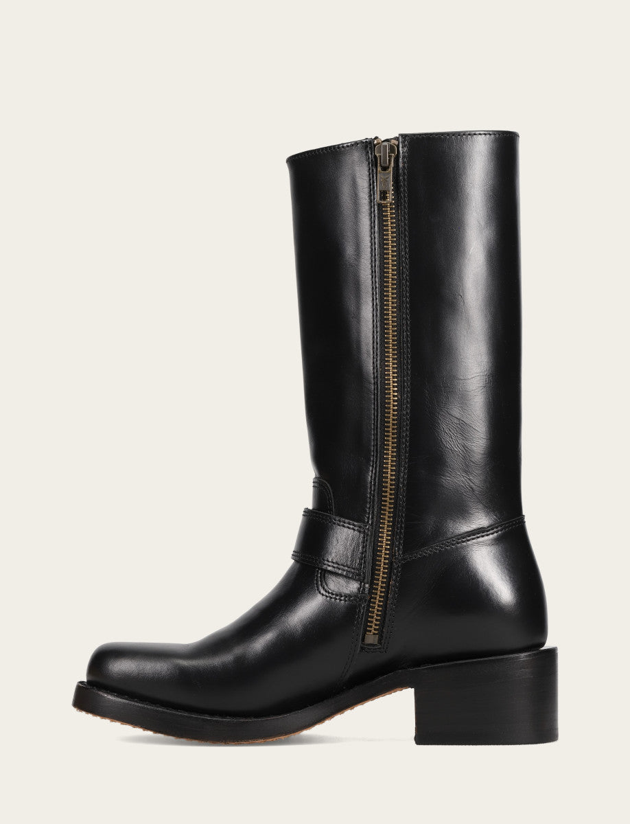Women's Black Campus Buckle Boot Black