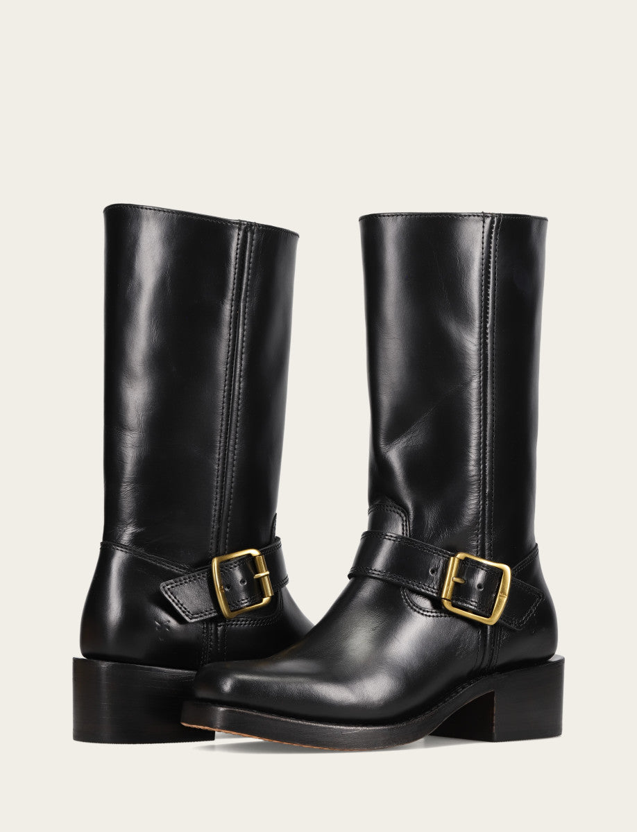 Women's Black Campus Buckle Boot Black