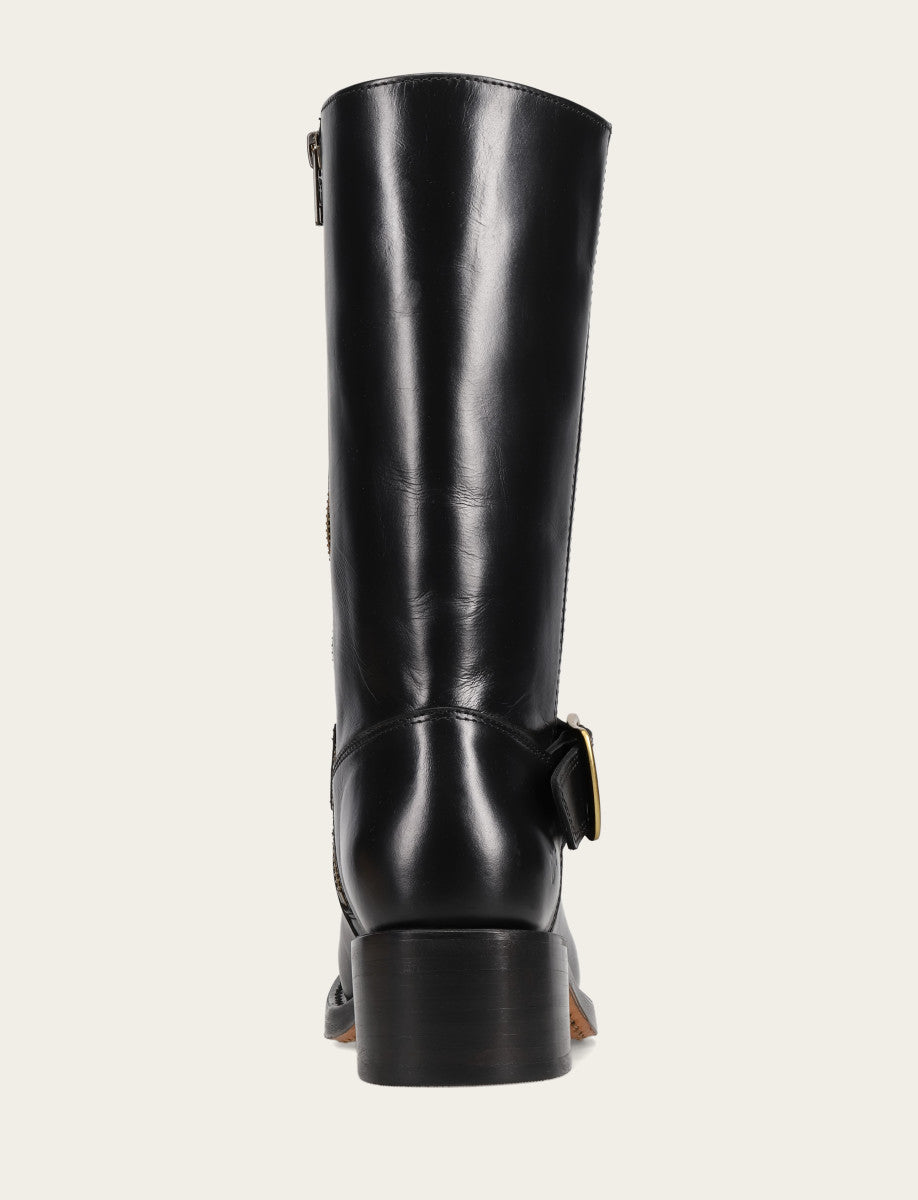 Women's Black Campus Buckle Boot Black