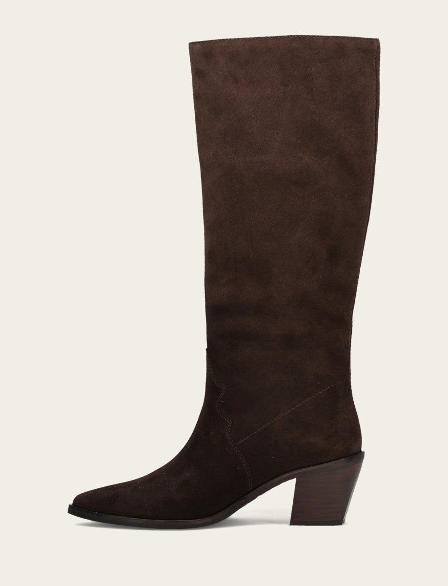 Women's Dark Brown Sara Slouchy Boot Dark Brown