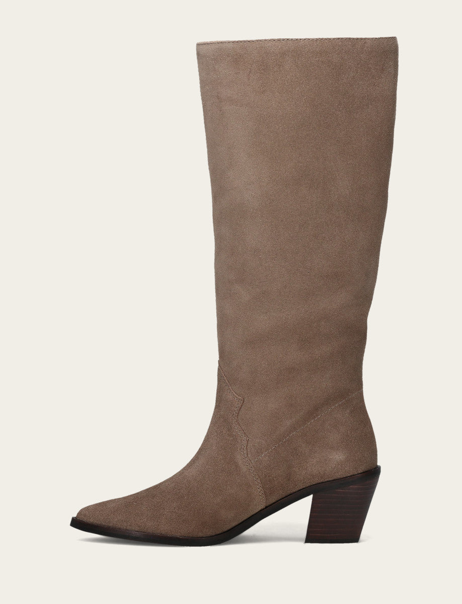 Women's Dark Taupe Sara Slouchy Boot Dark Taupe