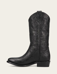 Billy Pull On Boot Black Floral