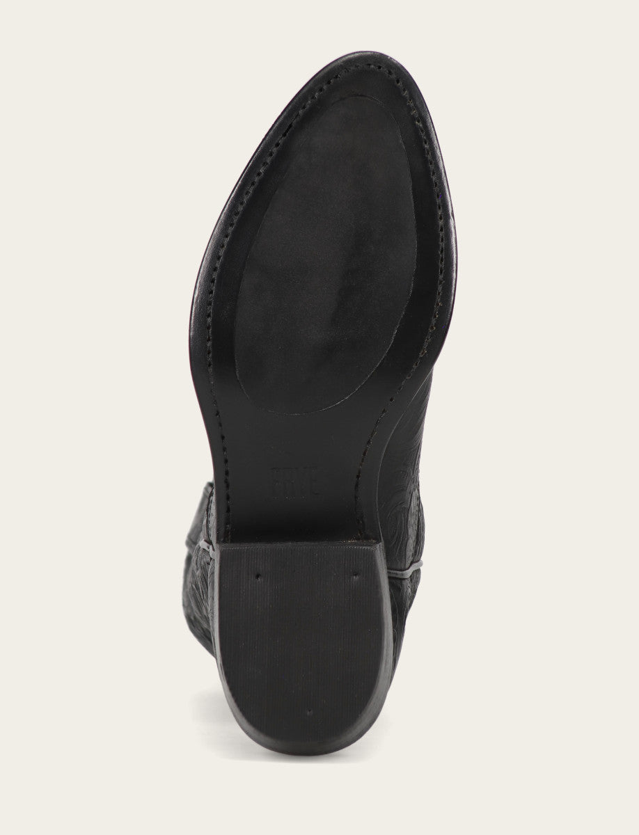 Billy Pull On Boot Black Floral
