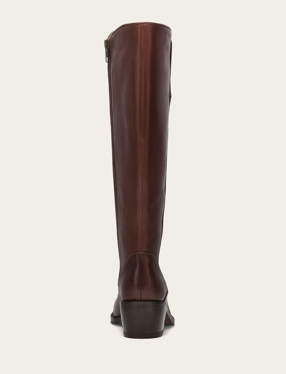 Women's Saddle Carson 2 Piping Tall Wide Calf Boot Saddle