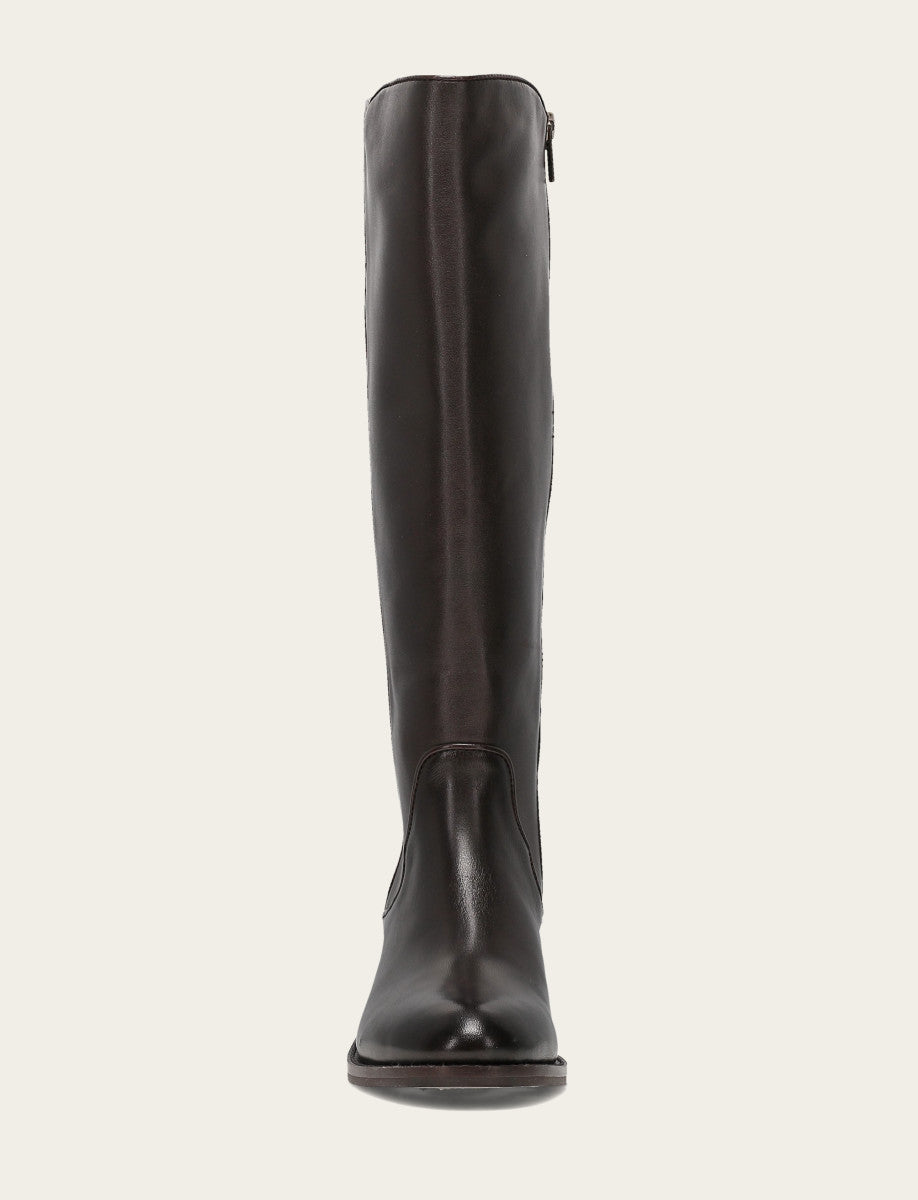 Women's Dark Brown Carson 2 Piping Tall Wide Calf Boot Dark Brown
