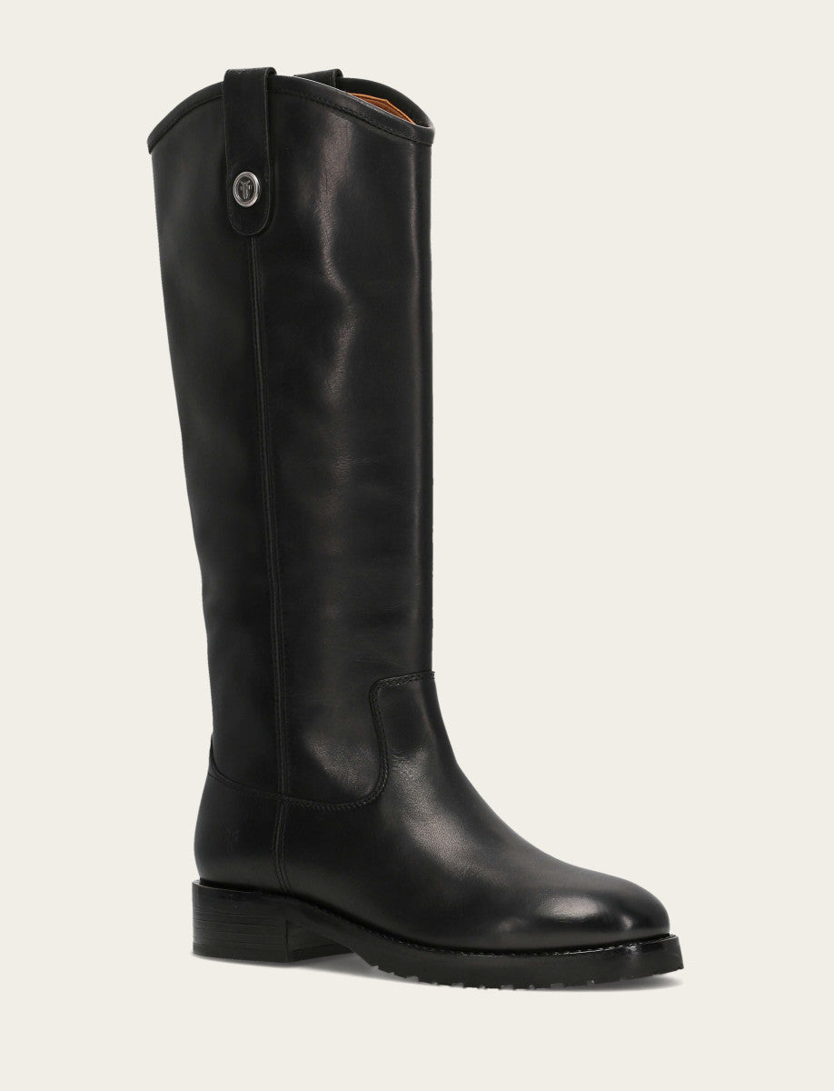 Women’s Black Wide Calf Melissa Lug Button Tall Boots | Frye Black
