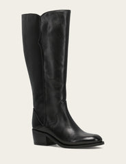 Women's Black Carson 2 Piping Tall Wide Calf Boot Black