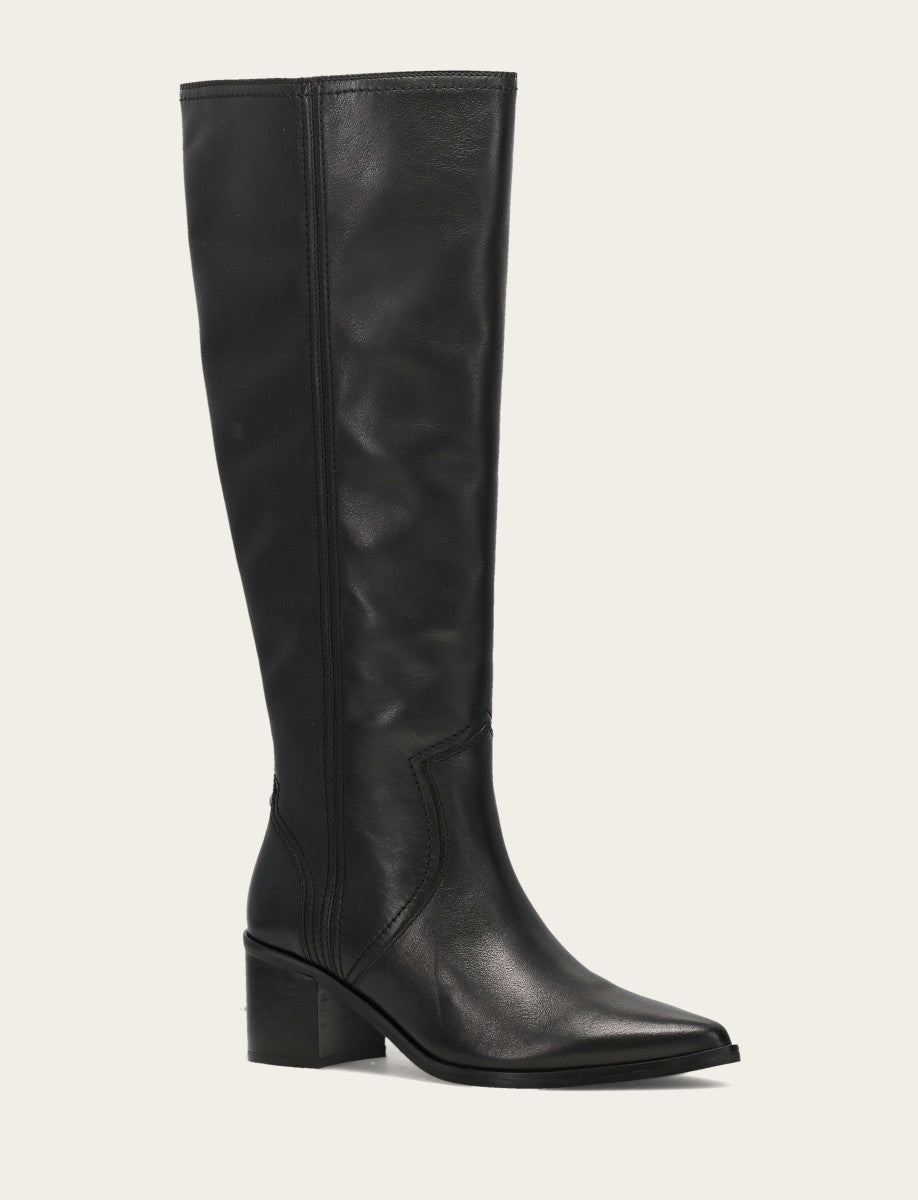 Women's Black Sadie Softy Tall Wide Calf Boot Black