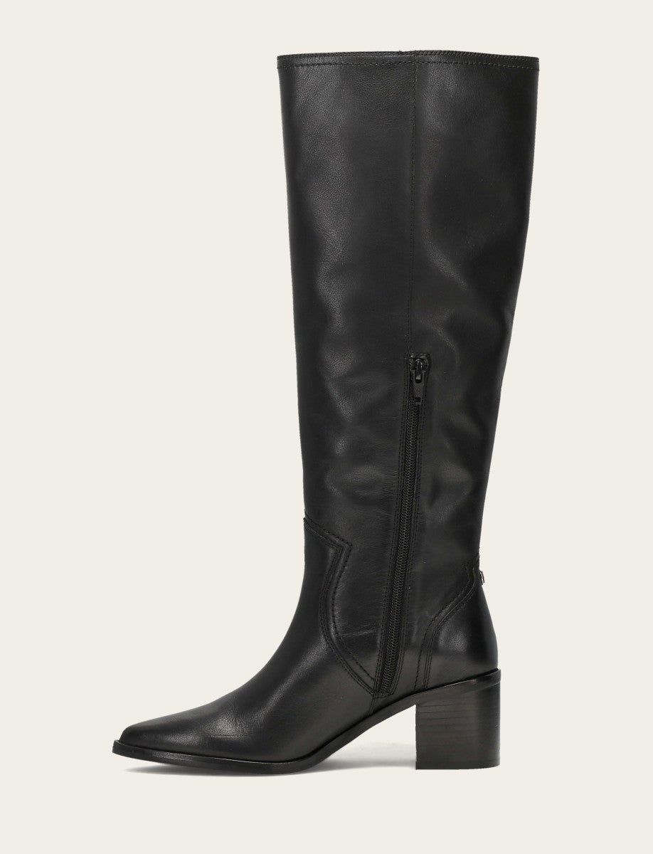 Women's Black Sadie Softy Tall Wide Calf Boot Black
