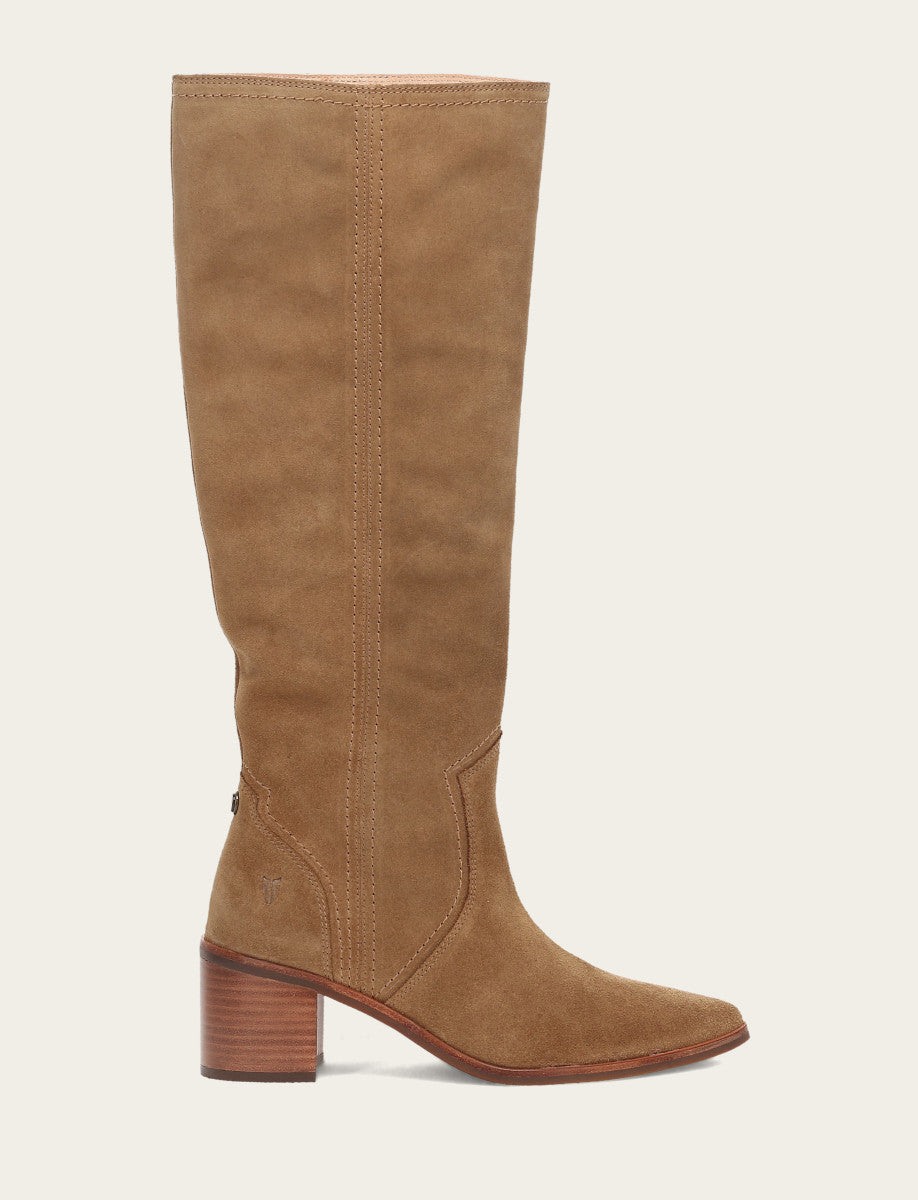 Women's Almond Sadie Softy Tall Wide Calf Boot Almond