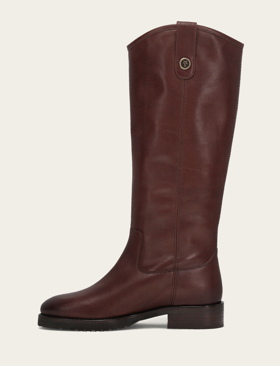 Women's Brown Melissa Lug Button Tall Boot Brown