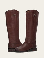 Women's Brown Melissa Lug Button Tall Boot Brown