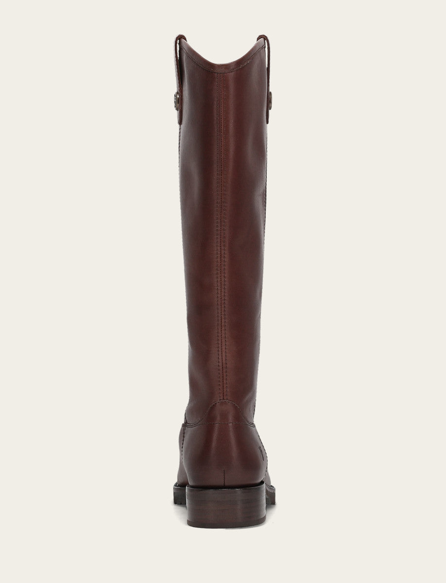 Women's Brown Melissa Lug Button Tall Boot Brown