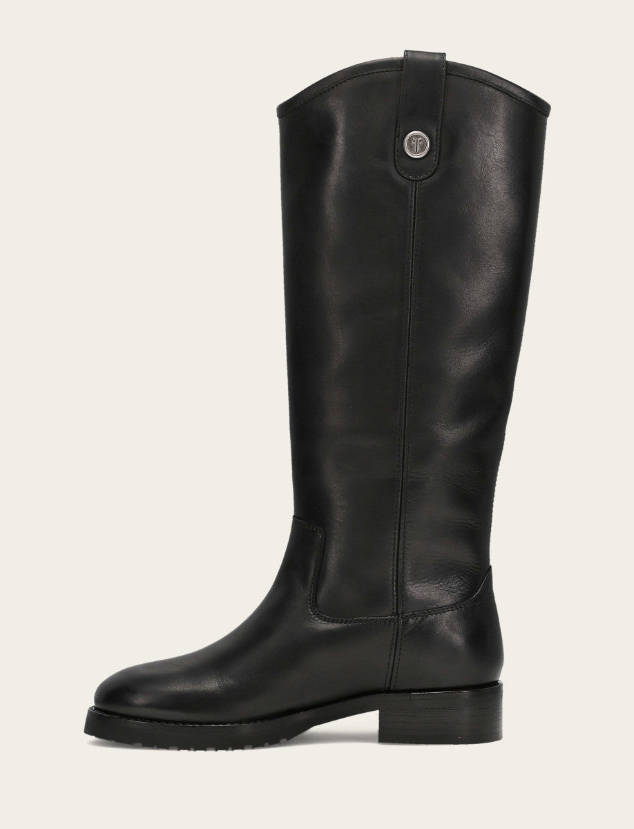 Women's Black Melissa Lug Button Tall Boot Black