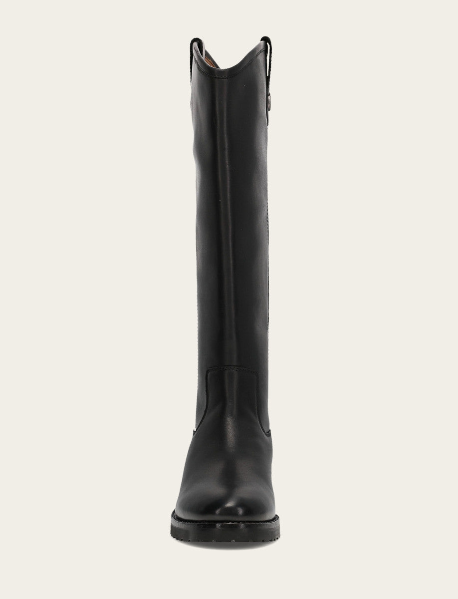 Women's Black Melissa Lug Button Tall Boot Black