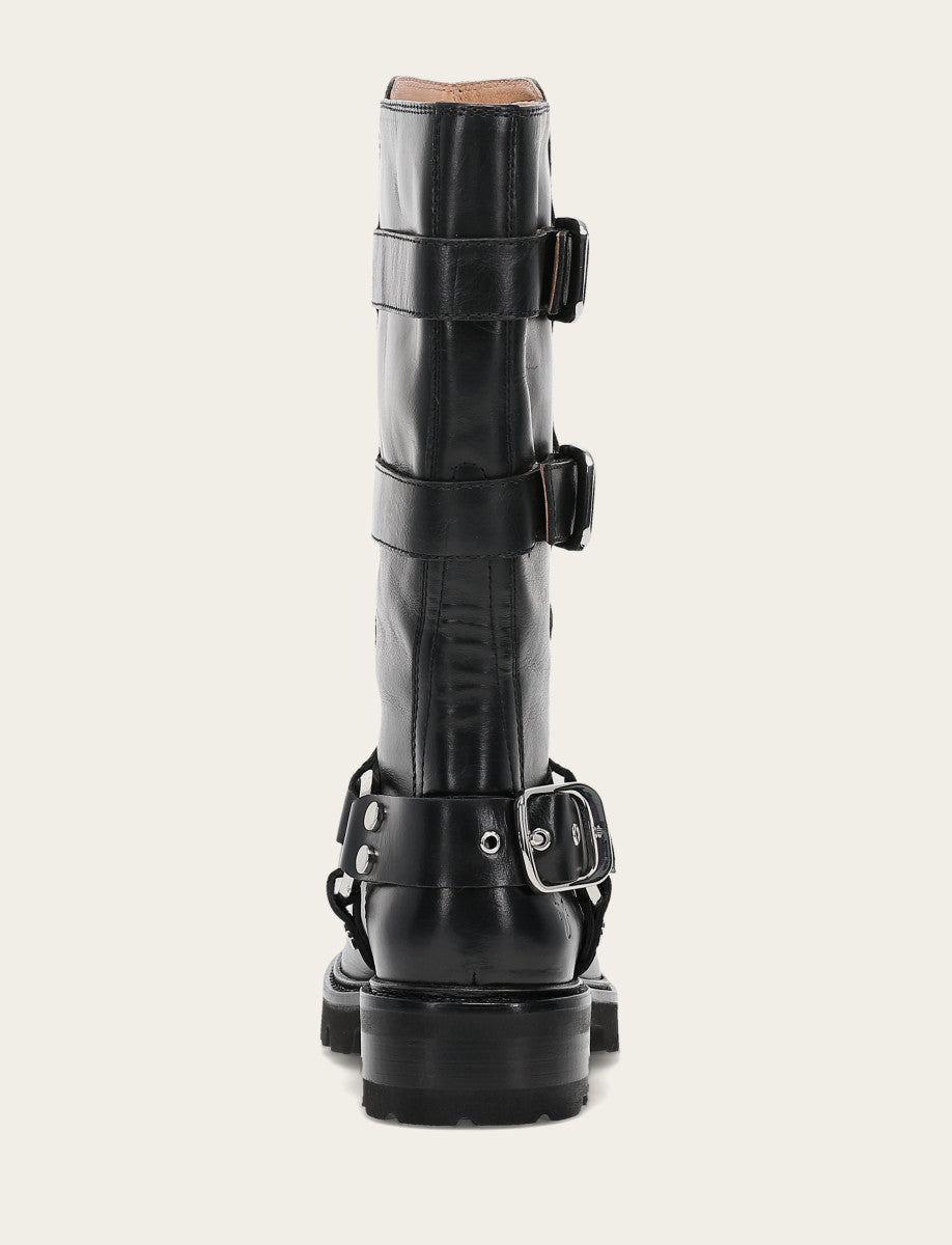 Women's Black Olivia Moto Mid Boot Black