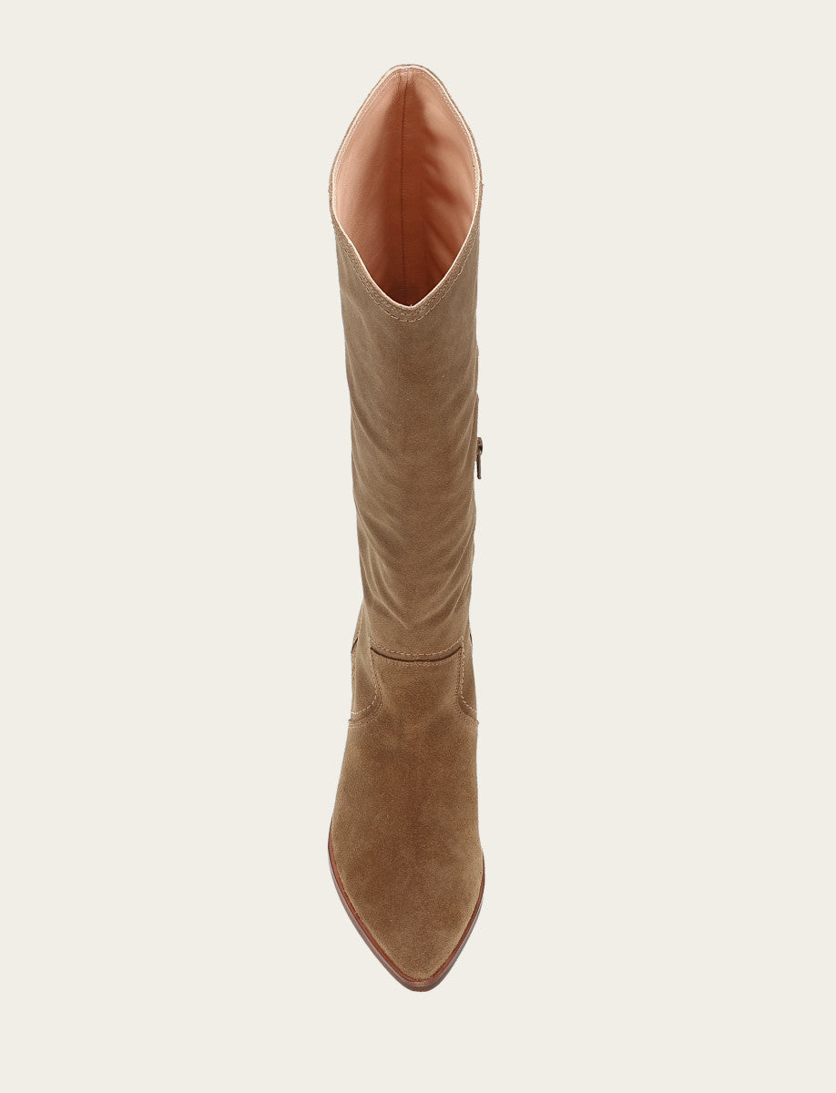 Women's Almond Sadie Softy Tall Boots Almond