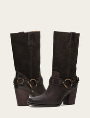 Women's Dark Brown Shiloh Harness Belted Boot Dark Brown