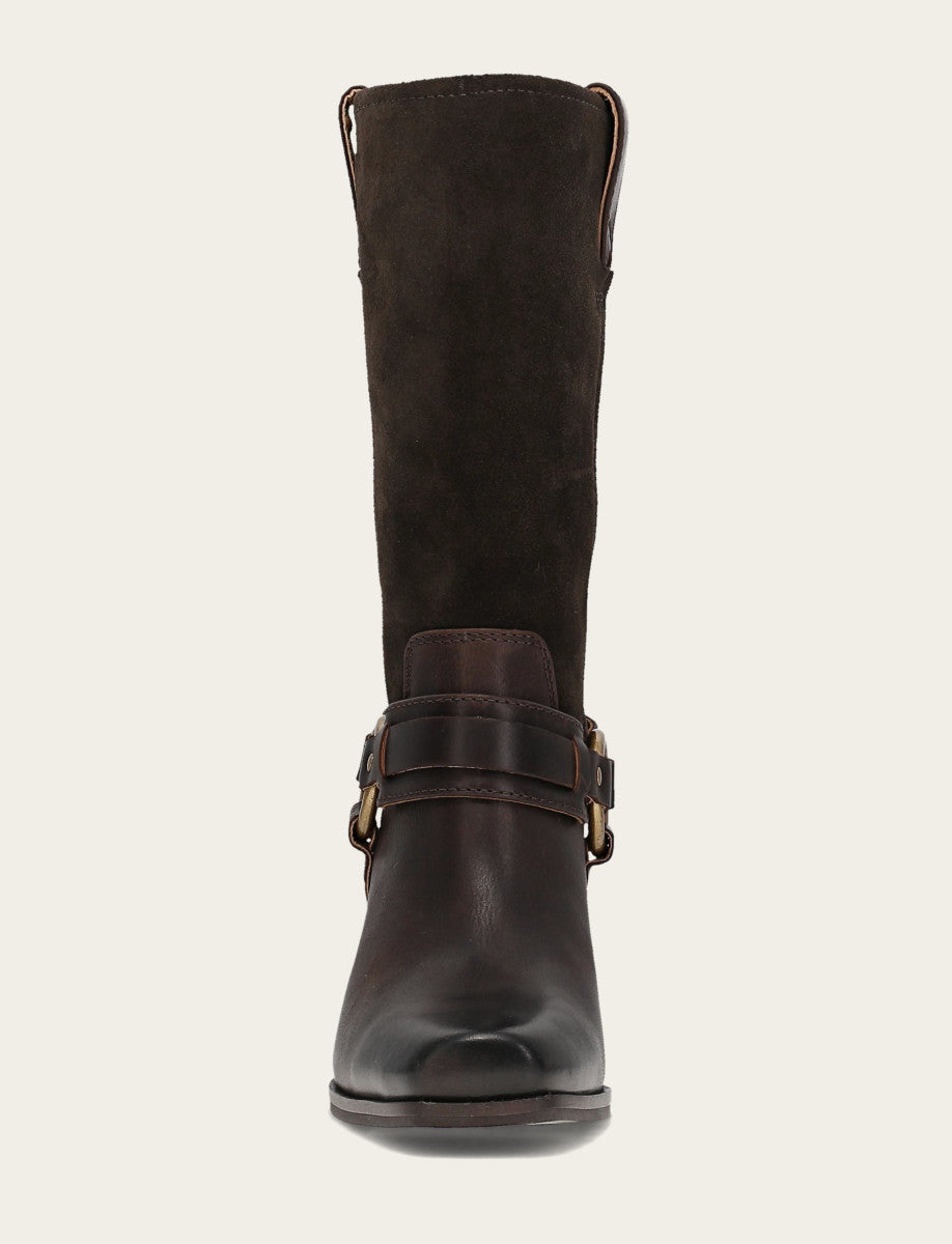 Women's Dark Brown Shiloh Harness Belted Boot Dark Brown