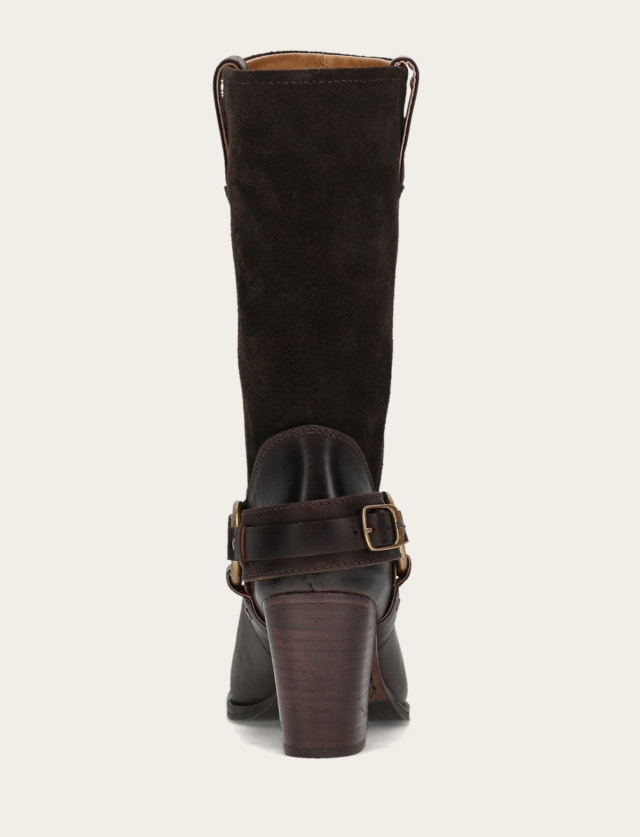 Women's Dark Brown Shiloh Harness Belted Boot Dark Brown