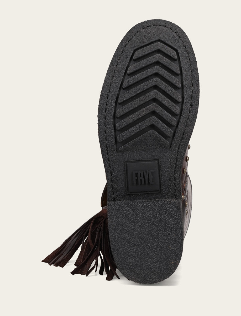Women's Cherry Lacquer Viv Fringe Engineer Boot Cherry Lacquer