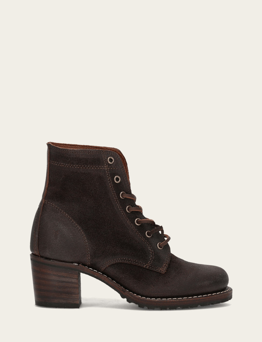 Women's Dark Brown Sabrina 6G Lace Up Boots Dark Brown