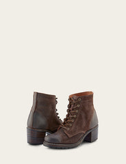 Women's Dark Brown Sabrina 6G Lace Up Boots Dark Brown