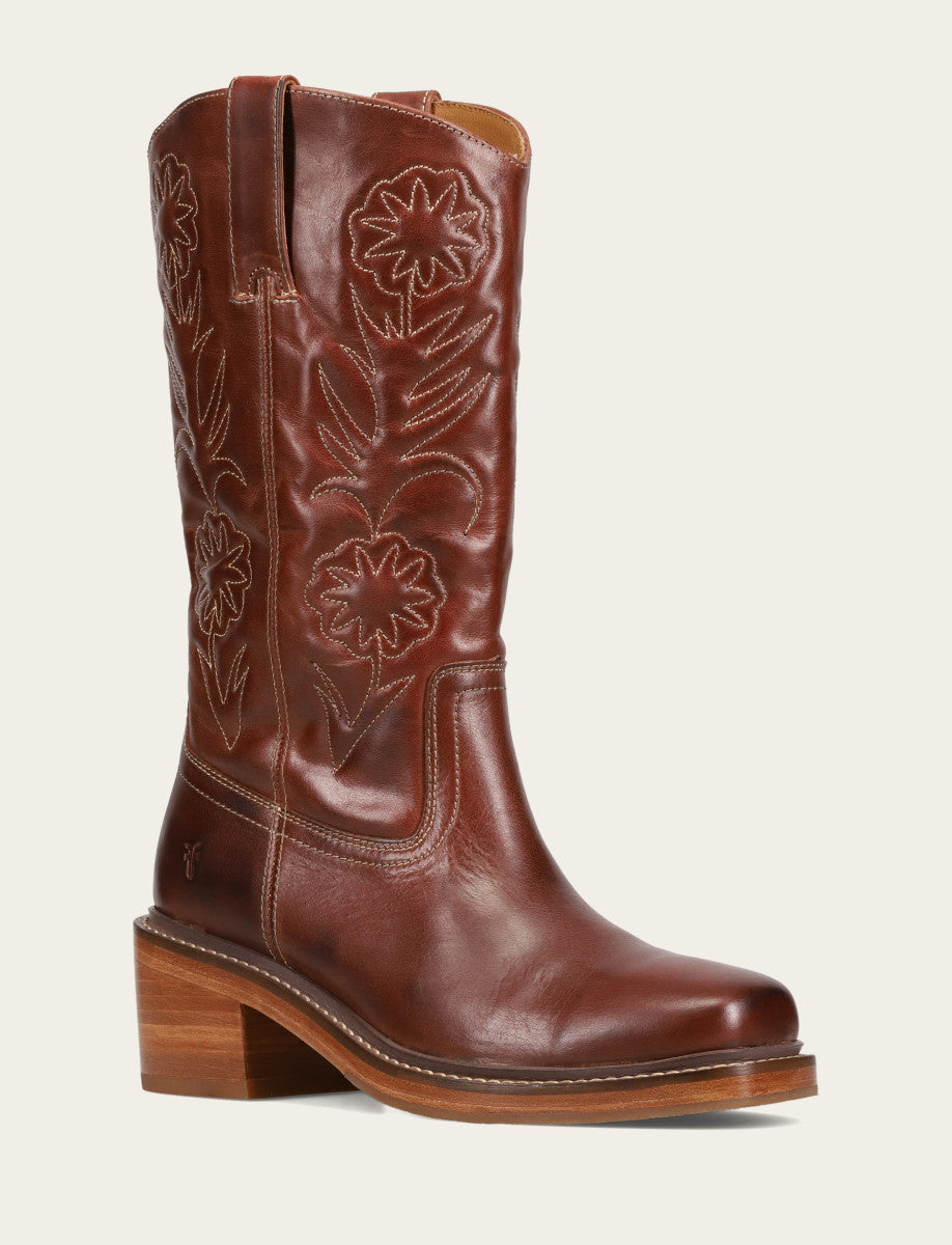 Auburn Kate Deco Stitch Boot Auburn