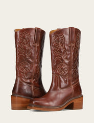 Auburn Kate Deco Stitch Boot Auburn