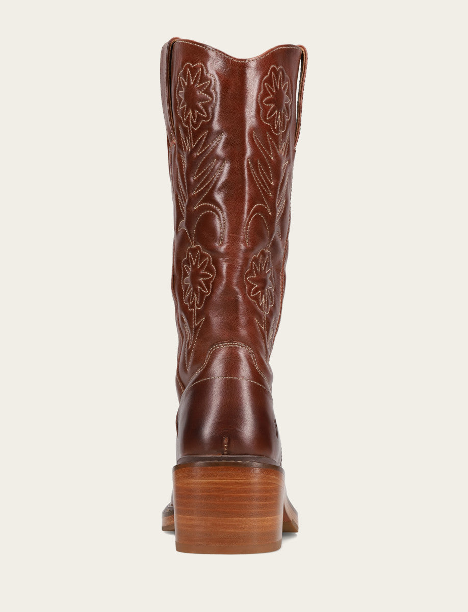 Auburn Kate Deco Stitch Boot Auburn