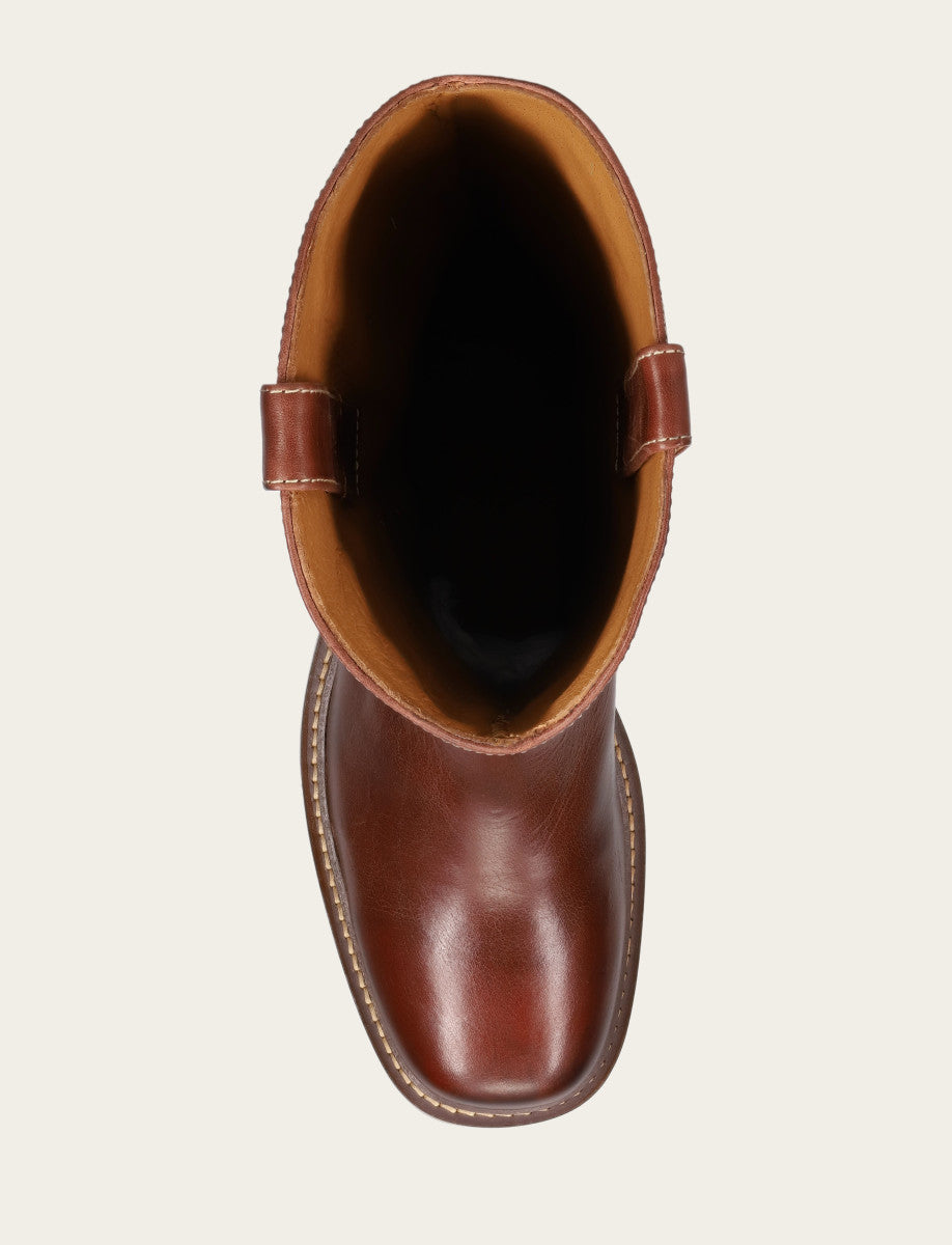Auburn Kate Deco Stitch Boot Auburn