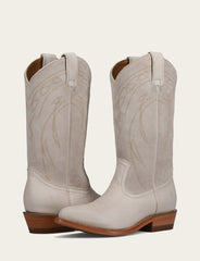Ivory Billy Pull On Deco Stitch Boot Ivory