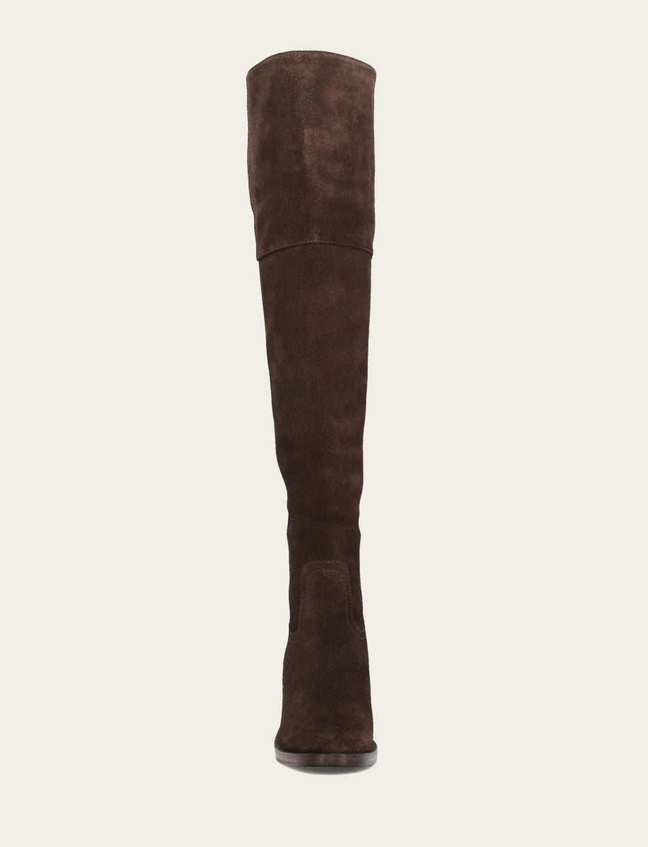 Women's Dark Brown Corinne Over The Knee Boot Dark Brown