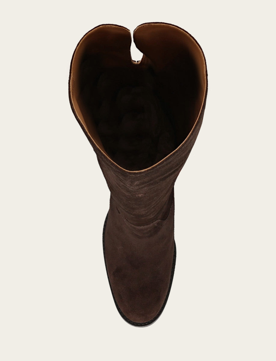Women's Dark Brown Corinne Over The Knee Boot Dark Brown