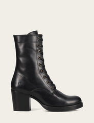Women's Black Jean Lace Up Boot Black
