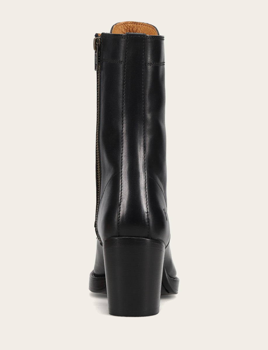 Women's Black Jean Lace Up Boot Black
