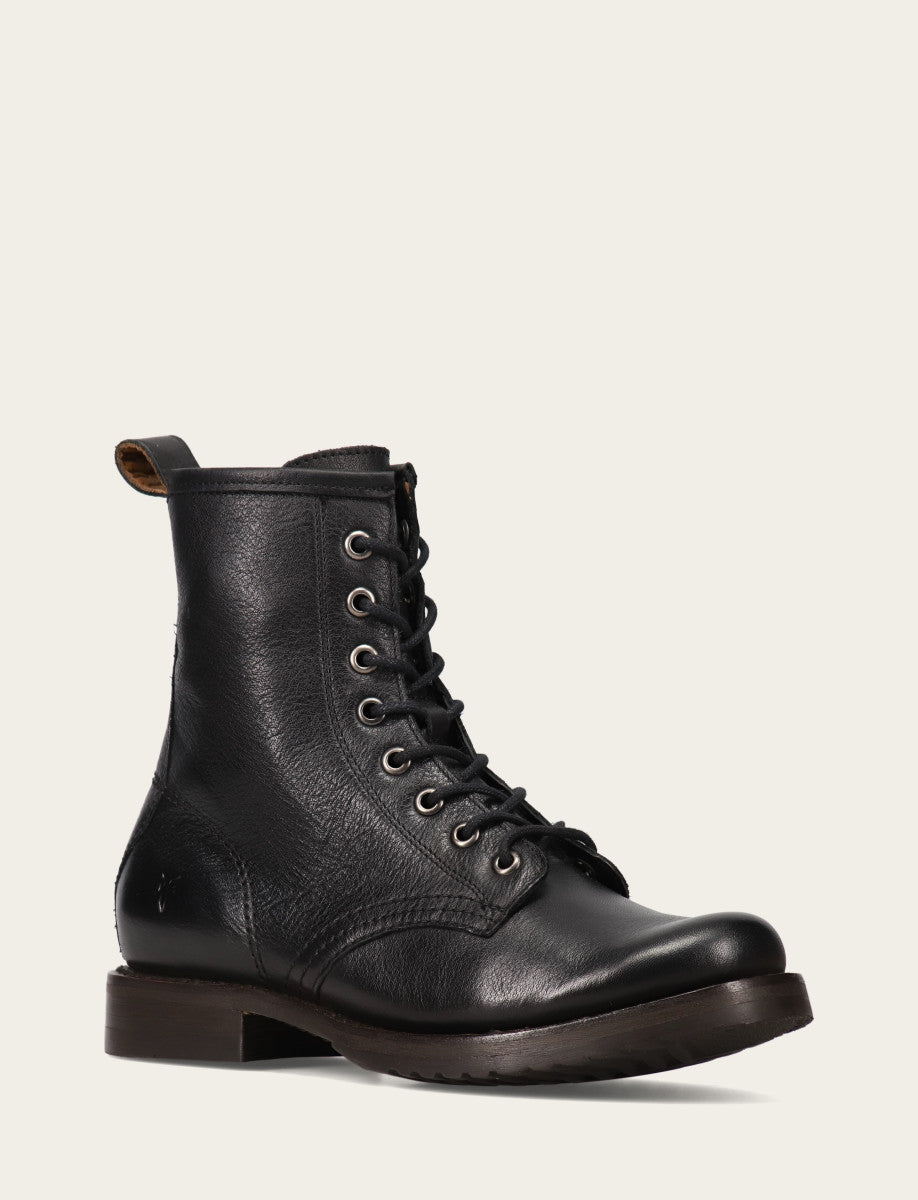 Women's Black Veronica Flex Combat Booties Black