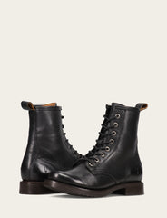 Women's Black Veronica Flex Combat Booties Black