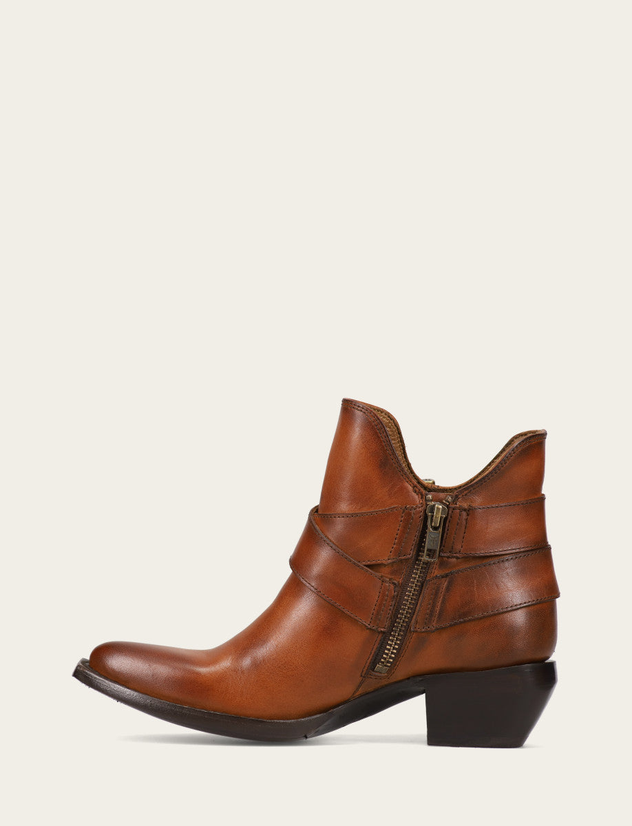 Women's Caramel Sacha Multi Strap Booties Caramel