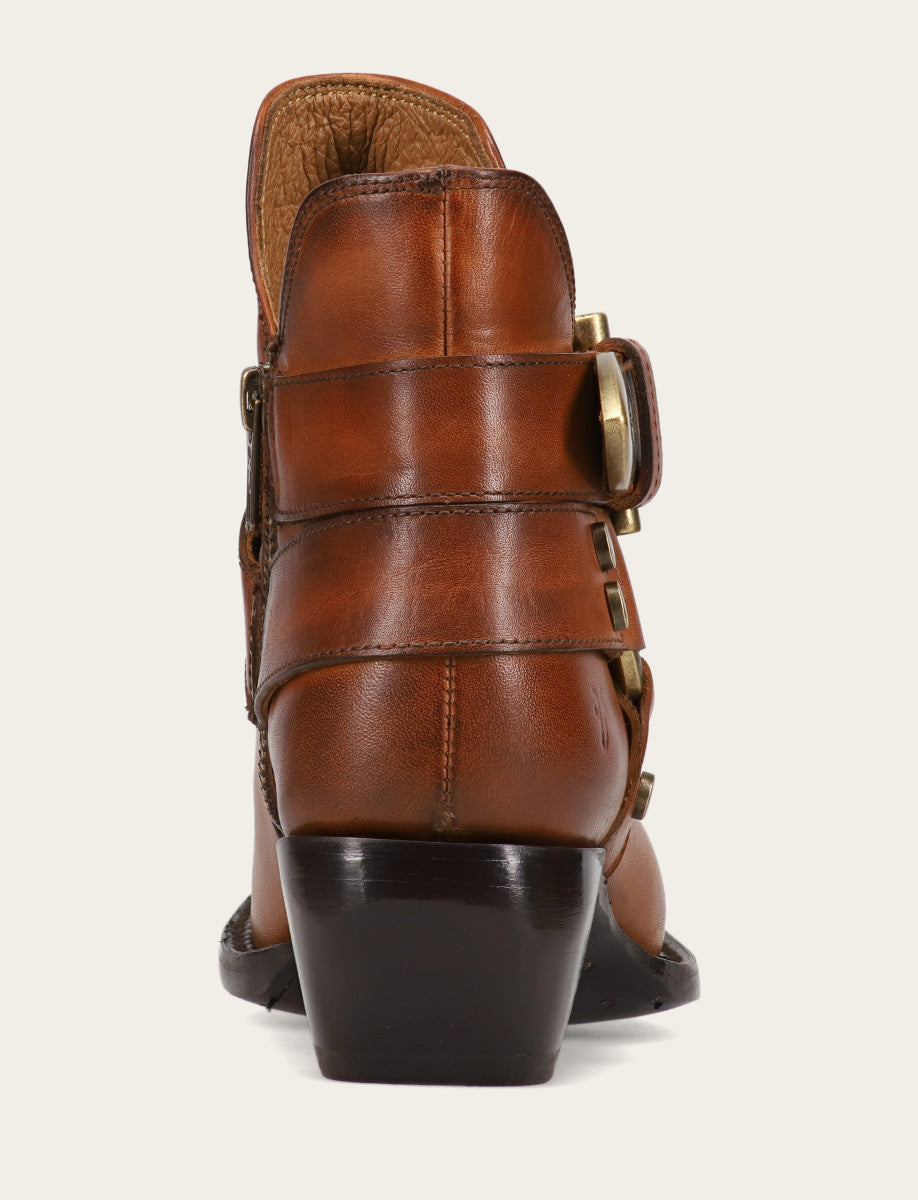 Women's Caramel Sacha Multi Strap Booties Caramel