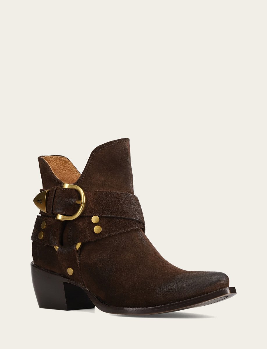 Women's Chocolate Sacha Multi Strap Booties Chocolate