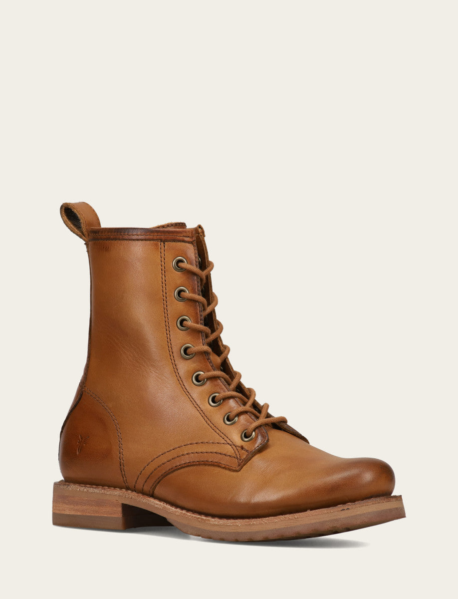 Women's Caramel Veronica Flex Combat Booties Caramel