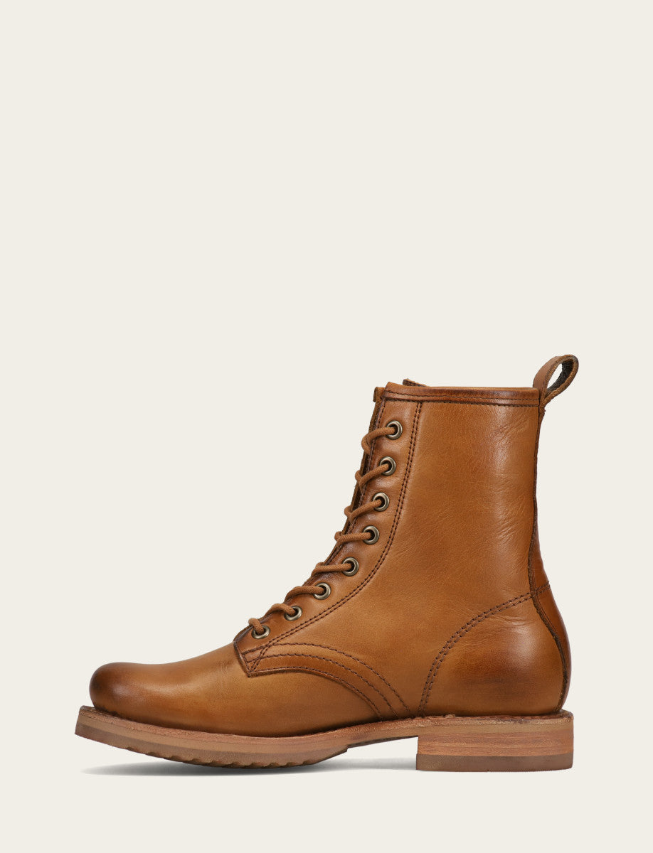 Women's Caramel Veronica Flex Combat Booties Caramel