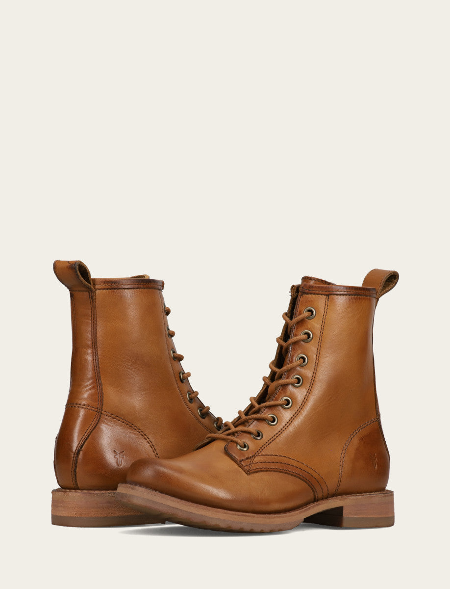 Women's Caramel Veronica Flex Combat Booties Caramel