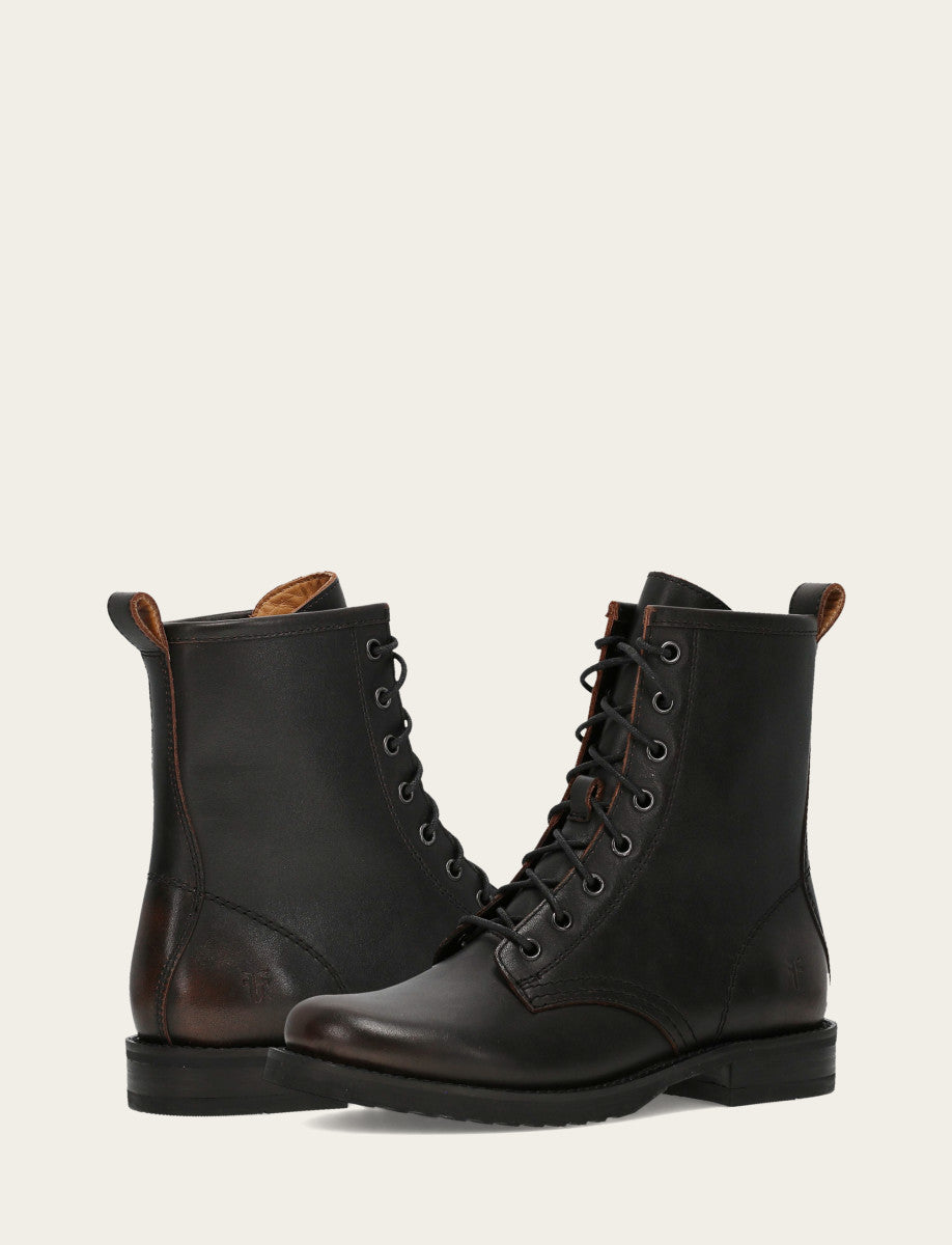 Antique Brown Veronica Flex Combat Boot Antique Brown