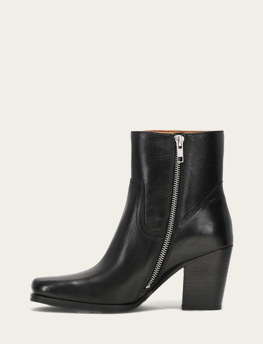 Women's Black Shiloh Zip Booties Black