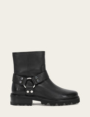 Women's Black Olivia Harness Short Booties Black
